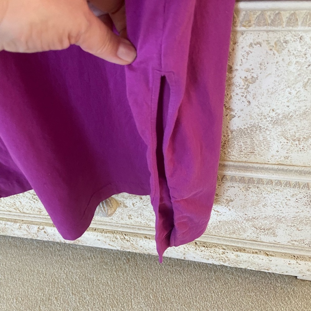 COS Navy and Magenta Colorblock Midi Dress - Picture 6 of 6
